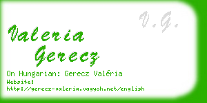 valeria gerecz business card